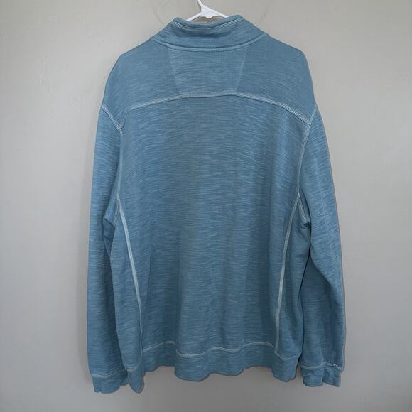 Tommy Bahama Tobago Bay Half Zip Size XXL Light Blue Big Man T220818-B-BAL - Picture 4 of 8